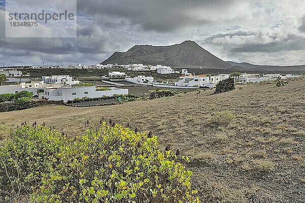 Vulkan La Corona  Lanzarote  Kanaren  Spanien  Europa