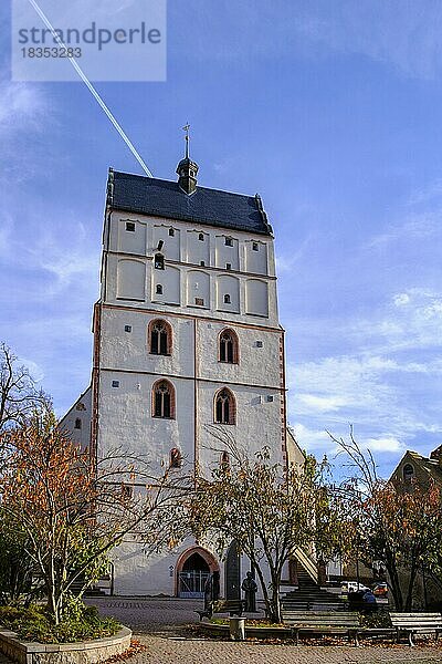 Kirche St. Marien  Martin-Luther-Platz  Borna  Sachsen  Deutschland  Europa