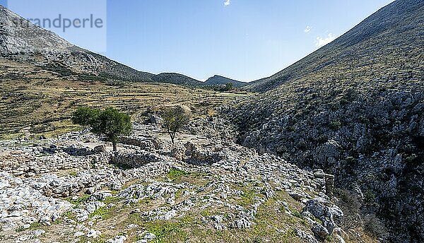 ???????? Ruine  Mykene  Griechische archäologische Stätte  Peloponnes  Griechenland  Europa