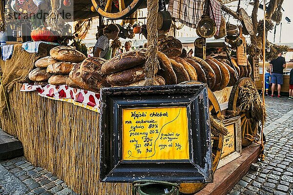 Frisches Brot zum Verkauf  Danzig. Polen