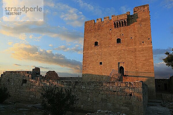 Burg Kolossi ist eine Hochburg außerhalb der Stadt Limassol  Lemesos  Limasol  erbaut 1210  Zypern  Europa