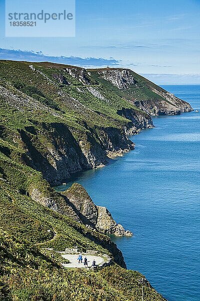 Küstenlinie der Insel Lundy  Bristol-Kanal  Devon  England  Großbritannien  Europa