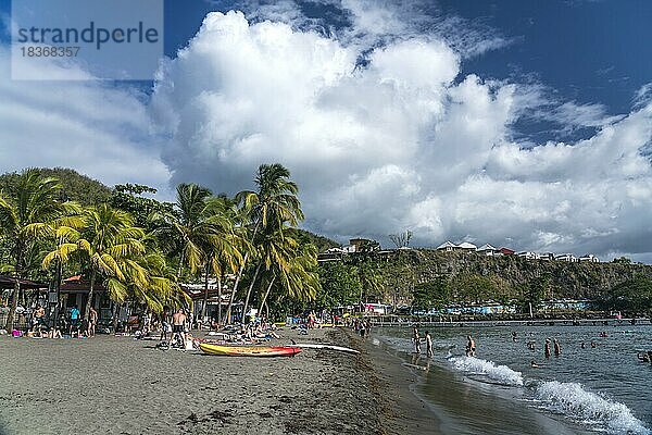 Der Strand Plage de Malendure  Bouillante  Basse-Terre  Guadeloupe  Frankreich  Nordamerika