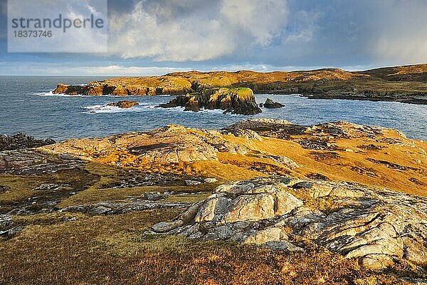 Insel in der Bucht von Camas Eilean Ghlais  Ross-Shire in den Nordwestlichen Highlands Schottlands