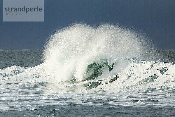 Grosse Welle bricht im offenen Meer vor der Südküste Englands  County of Dorset bei West Lulworth