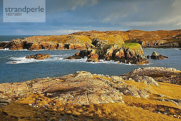 Insel in der Bucht von Camas Eilean Ghlais  Ross-Shire in den Nordwestlichen Highlands Schottlands