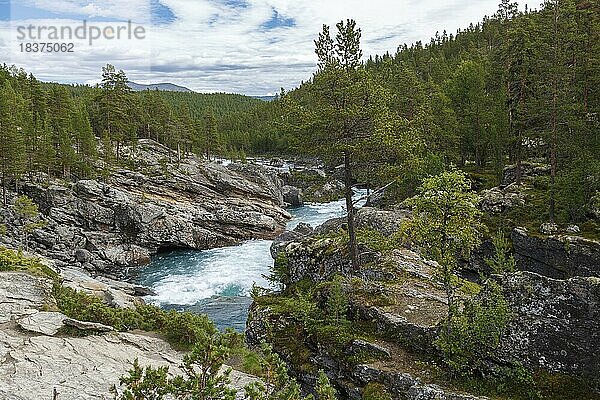 Der Ridderspranget im östlichen Jotunheimen Gebirge in Norwegen