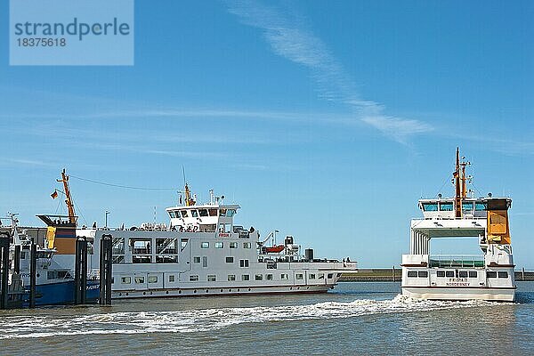 Fährhafen  Norddeich  Ostfriesland  Deutschland  Europa