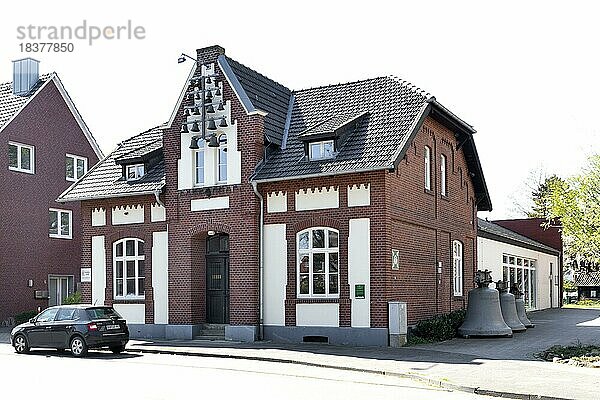 Ehemalige Polizeiwache  heute Glockenmuseum  Gescher  Münsterland  Nordrhein-Westfalen  Deutschland  Europa