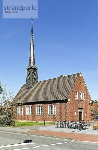 Evangelische Kreuzkirche  Velen  Münsterland  Nordrhein-Westfalen  Deutschland  Europa