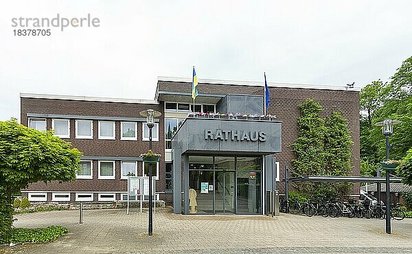 Rathaus  Sitz der Gemeindeverwaltung  Wettringen  Münsterland  Nordrhein-Westfalen  Deutschland  Europa