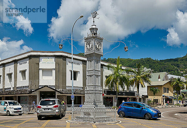 Uhrenturm Victoria Clock Tower  Victoria  Mahe  Seychellen. |Victoria Clock Tower  Victoria  Mahe  Seychelles|