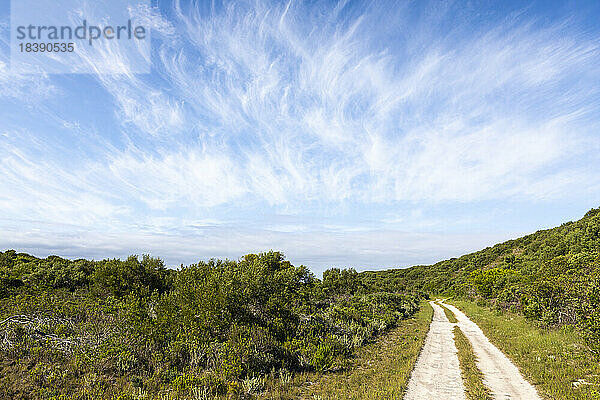 Straße und Himmel Stanford Südafrika