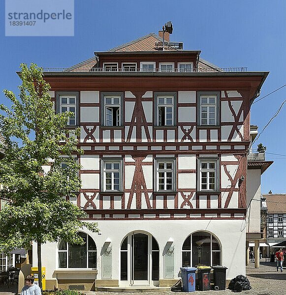 Haus zum Karpfen  ehemaliges Wirtshaus am Fischmarkt  Alzey  Rheinland-Pfalz  Deutschland  Europa