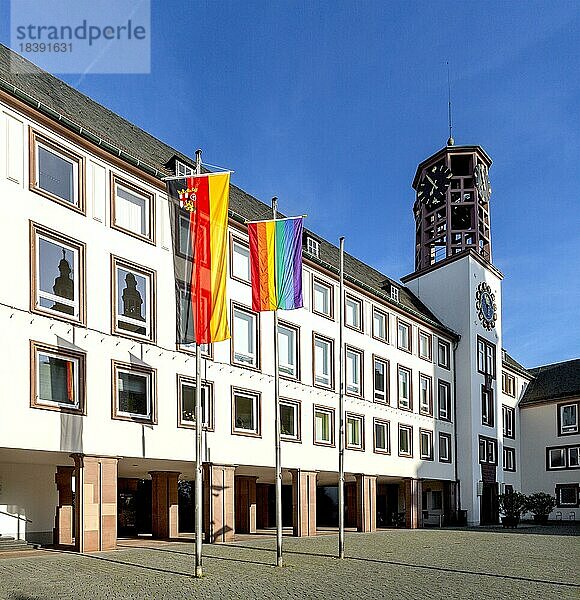 Rathaus  Stadtverwaltung  Hauptgebäude am Marktplatz  Worms  Rheinland-Pfalz  Deutschland  Europa