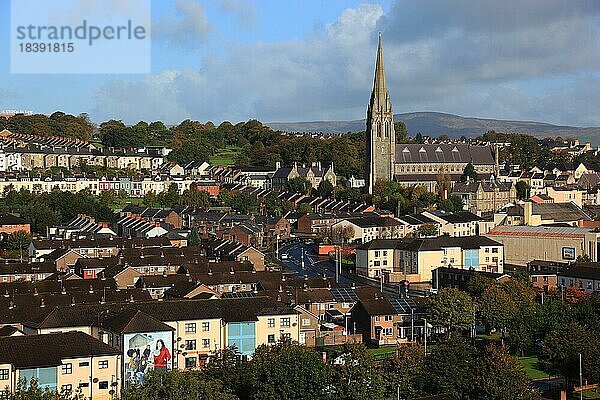 Stadtteil Bogside  Derry  Londonderry  Doire Cholm Chille  Nordirland