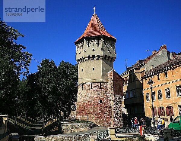 Turm der Haller-Bastion  Sibiu  Rumänien  Europa