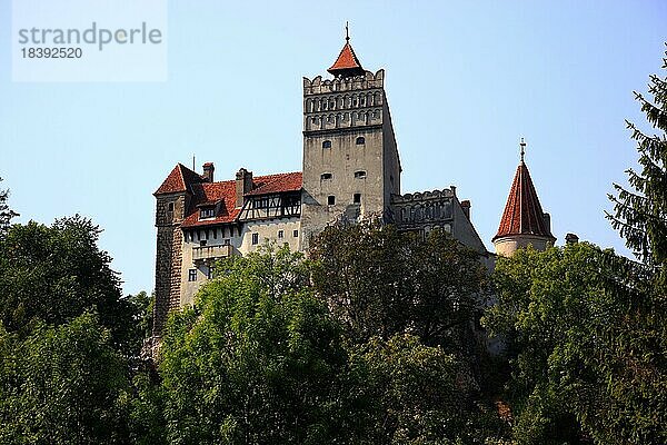 Schloss Bran  die Törzburg  Draculaschloß  Kreis Brasov  Siebenbürgen  Rumänien  Europa