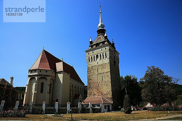Im gotischen Stil gebaute evangelische Kirche aus dem Jahr 1496 in Saschiz  deutsch Keisd  ist eine Gemeinde in Siebenbürgen  Rumänien  Europa
