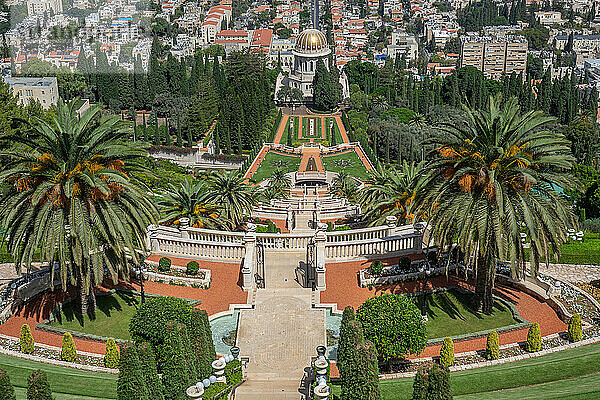 Bahai-Gärten  Haifa  Israel  Naher Osten