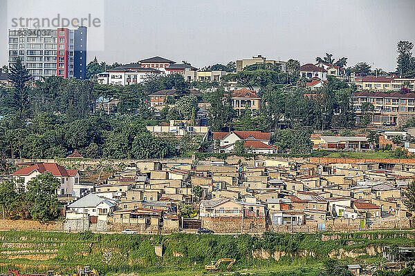 Gebäude in Kigali  Ruanda  Afrika