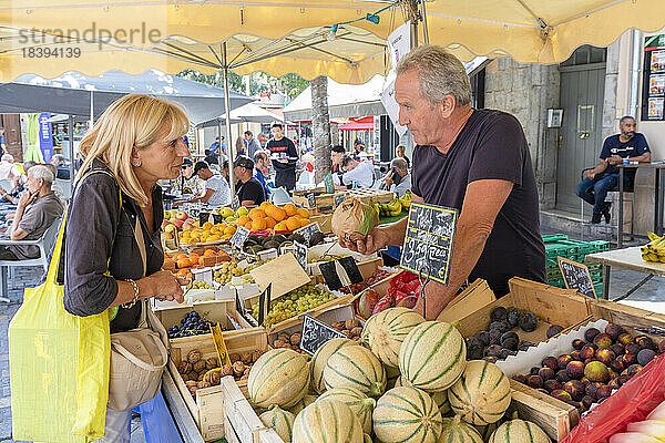 Markt  Toulon  Var  Provence-Alpes-Cote d'Azur  Frankreich  Westeuropa
