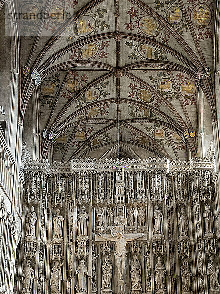 The Wallingford Screen  The Cathedral  St. Albans  Hertfordshire  England  Vereinigtes Königreich  Europa