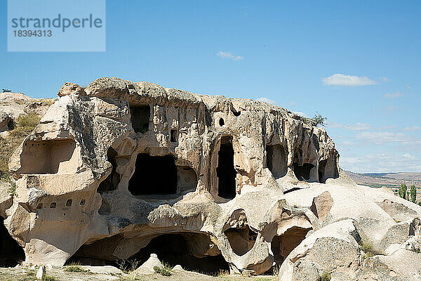 Acik Saray (Offener Palast) Museum  900- 1000 n. Chr.  Gulsehir  Region Kappadokien  Anatolien  Türkei  Kleinasien  Asien