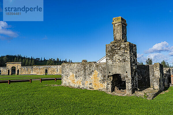 Alte Ruinen  Kingston und Arthur's Vale Historic Area  UNESCO-Weltkulturerbe  Norfolkinsel  Australien  Pazifik