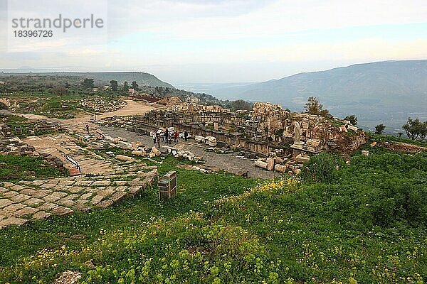 Gadara  eine griechisch-römische Stadt  heute Ruinenort nahe der Kleinstadt Umm Qais in Jordanien