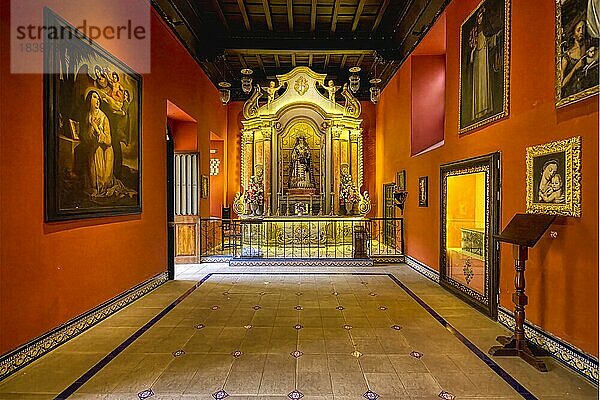 Basilika und Kloster von Santo Domingo oder Kloster des Heiligen Rosenkranzes  Kapelle der Heiligen Rosa von Lima  Lima  Peru  Südamerika