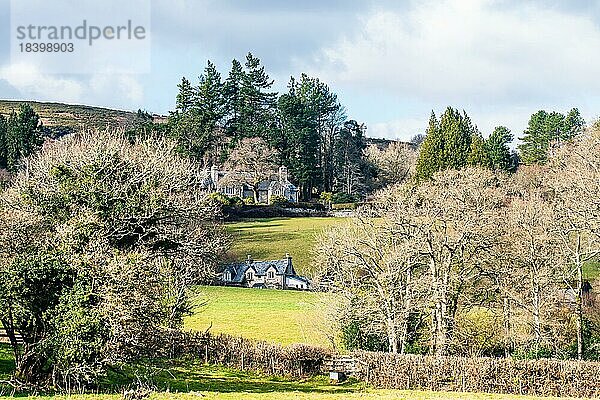 English Village  Dartmoor Park  Devon  England  Großbritannien  Europa