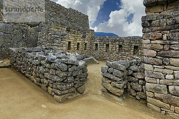 Machu Picchu  Ruinenstadt der Inkas  Andenkordillere  Provinz Urubamba  Cusco  Peru  Südamerika
