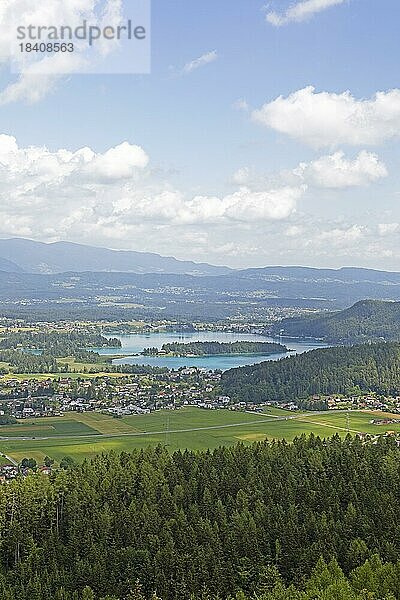 Faak am See und Faaker See  Gemeinden Villach und Finkenstein  Kärnten  Österreich  Europa
