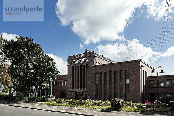 Umspannwerk Recklinghausen  denkmalgeschütztes Gebäude  Route der Industriekultur und ist sowohl Umspannwerk als auch Museum  Museum Strom und Leben  Recklinghausen  Nordrhein-Westfalen  Nordrhein-Westfalen  Deutschland  Europa