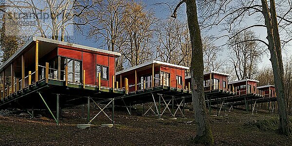 Tiny House Siedlung  Schalksmühle  Sauerland  Nordrhein-Westfalen  Deutschland  Europa