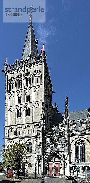Propsteikirche St. Viktor  auch Xantener Dom genannt  Xanten  Nordrhein-Westfalen  Nordrhein-Westfalen  Deutschland  Europa
