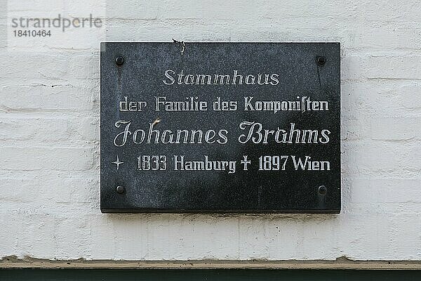 Museumsinsel Lüttenheid in Heide  hier das Brahms-Haus oder Stammhaus der Familie Brahms  Heide (Holstein)  Schleswig-Holstein  Deutschland  Europa