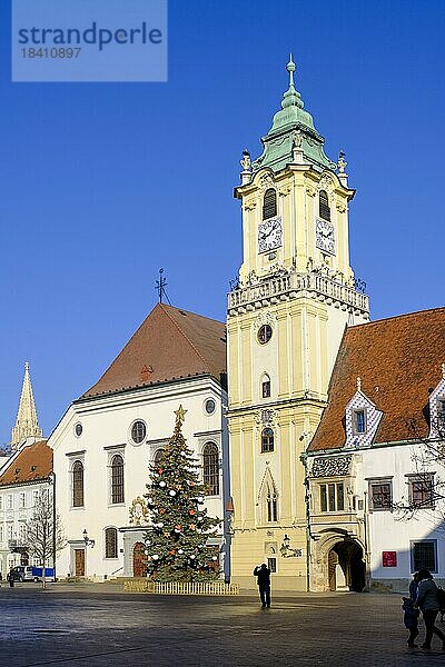 Altes Rathaus am Hauptplatz  Bratislava  Pressburg  Slowakei  Europa