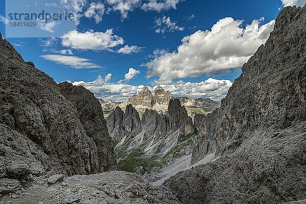 Schönes Bergpanorama in den italienischen Dolomiten. Dolomiten  Italien  Dolomiten  Italien  Europa