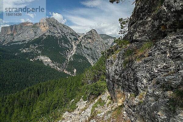 Schönes Bergpanorama in den italienischen Dolomiten. Dolomiten  Italien  Dolomiten  Italien  Europa