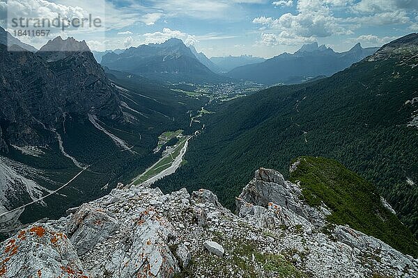 Schönes Bergpanorama in den italienischen Dolomiten. Dolomiten  Italien  Dolomiten  Italien  Europa