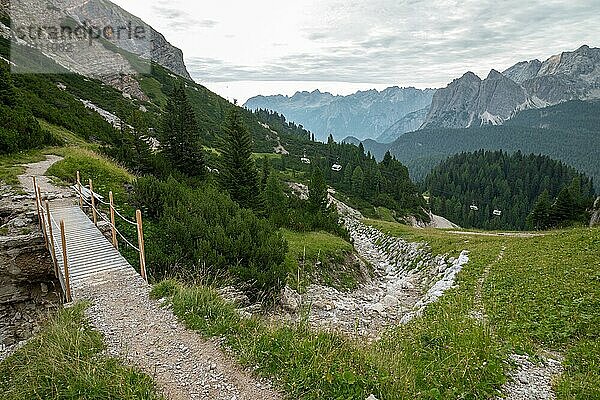 Schönes Bergpanorama in den italienischen Dolomiten. Dolomiten  Italien  Dolomiten  Italien  Europa