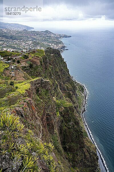 Blick auf Küste  Cabo Girão  Europas höchste Steilklippe  Madeira