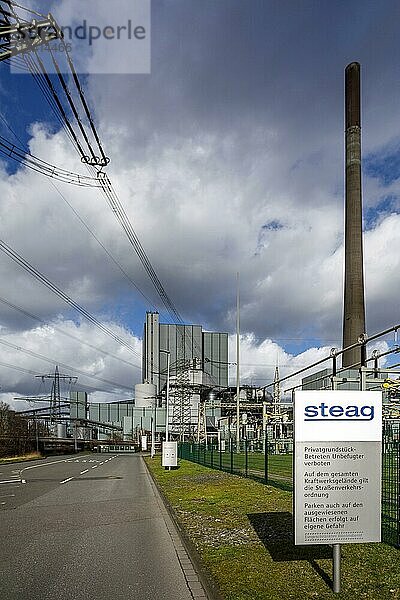 STEAG Kraftwerk Duisburg-Walsum  Steinkohlekraftwerk auf dem Gelände der ehemaligen Zeche Walsum  Duisburg  Nordrhein-Westfalen  Deutschland  Europa