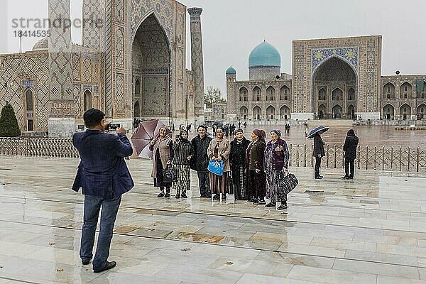 UNESCO Weltkulturerbestätte Registan in Samarkand  Samarkand  Usbekistan  Asien