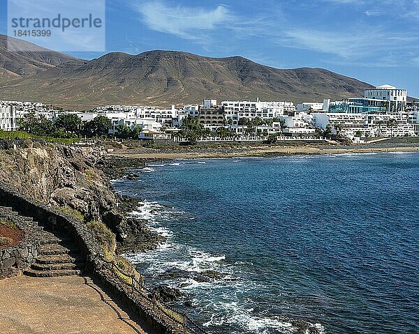 Playa de las Coloradas  Lanzarote  Kanaren  Spanien  Europa