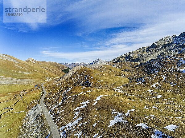 Albulapass  Gebirgsübergang  Bergün Filisur  Kanton Graubünden  Schweiz  Europa