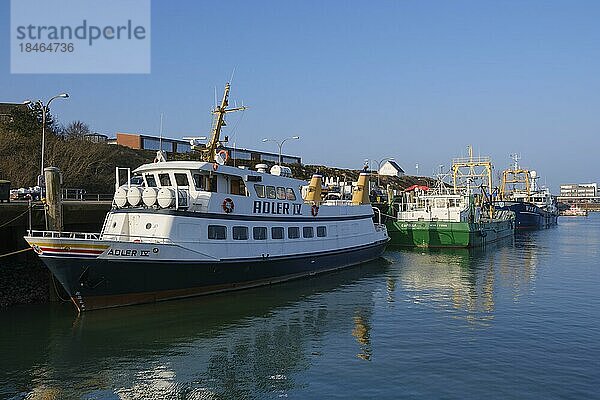 Schiffe im Hafen  Hörnum  Sylt  Nordfriesische Insel  Nordfriesland  Nordsee  Schleswig-Holstein  Deutschland  Europa