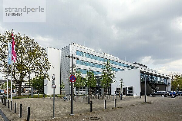 Neubau der der Robert-Schumann-Hochschule am Campus Golzheim  Düsseldorf  Nordrhein-Westfalen  Deutschland  Europa